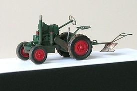 Tractor Svoboda with plow year1937 