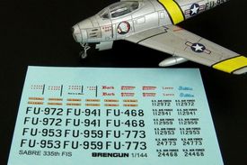 F-86F SABRE 335th FIS decal