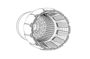 F-16C-D block 40-50 GE F110 engine nozzle (Tamiya)